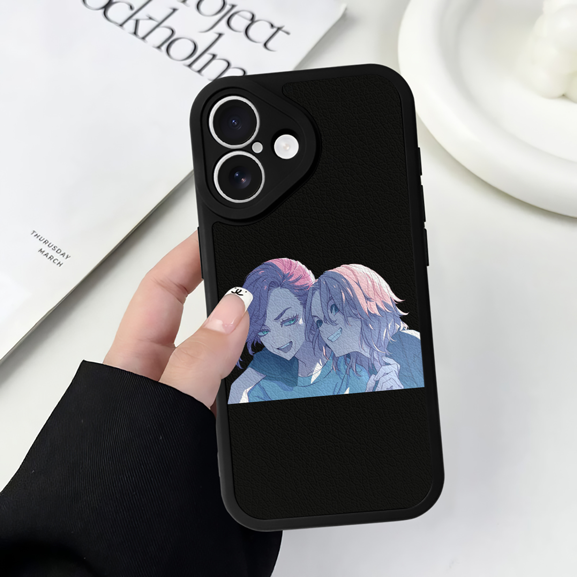（画像用） 東京リベンジャーズ Tokyo Revengers 【iPhone 16シリーズ対応】シリコンスマホケース（レザー調） 材質：シリコン